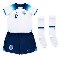 Maglie da calcio Inghilterra Bukayo Saka #17 Prima Maglia Bambino Mondiali 2022 Manica Corta (+ Pantaloni corti)